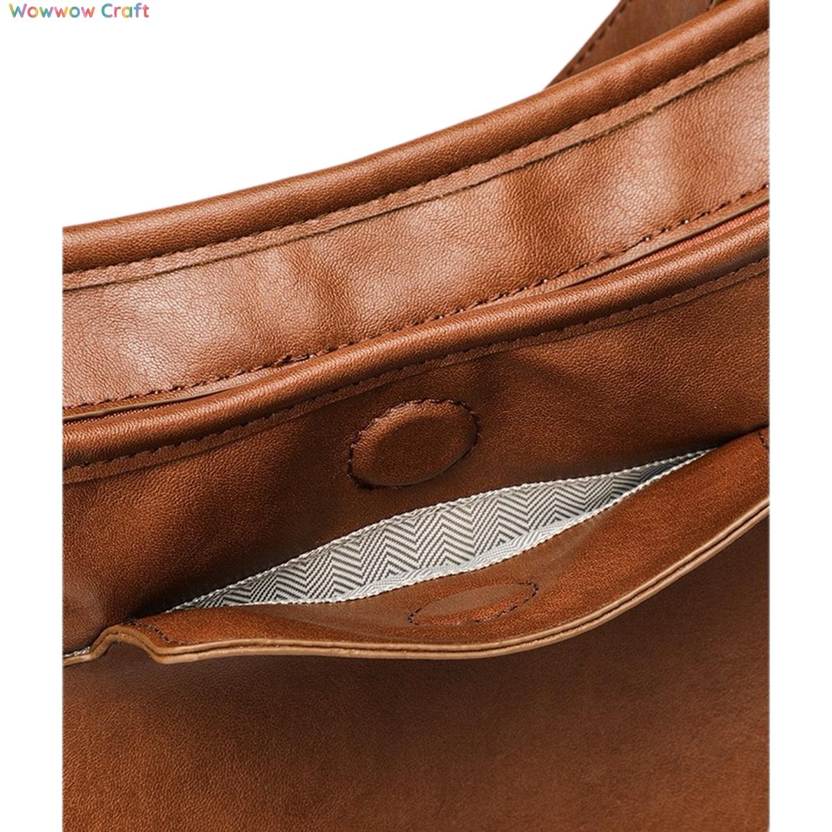Shoulder Bags,Totes,Leather Bags,Black Brown Trendy Casual Leather Tote Bag - Crossbody Shoulder Bag